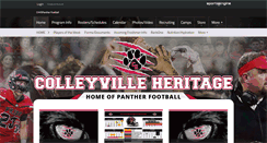 Desktop Screenshot of colleyvilleheritagefootball.com
